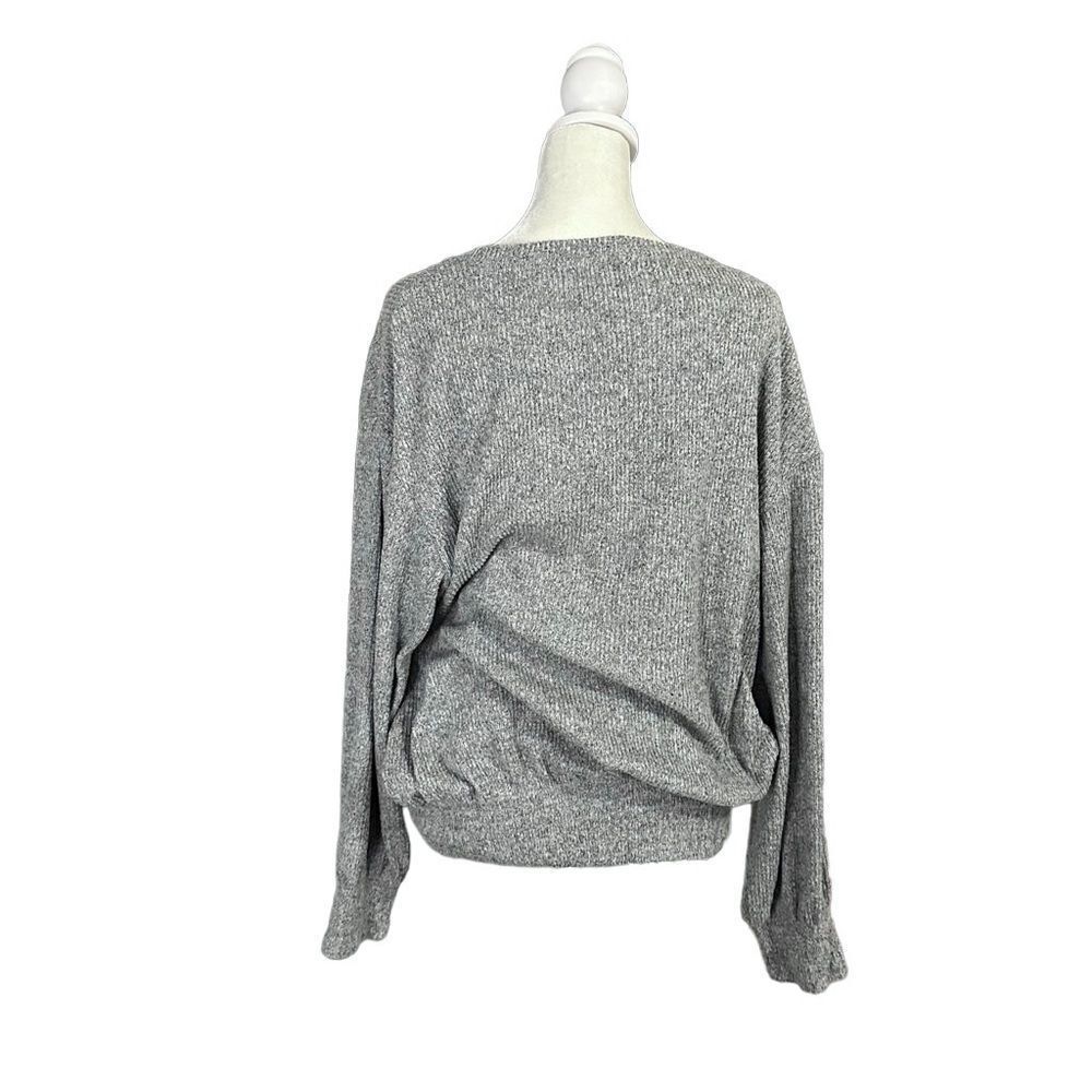 Anthropologie’s MELLODAY Relaxed Fit Casual Sweater Gray Size Large - Picture 4 of 10